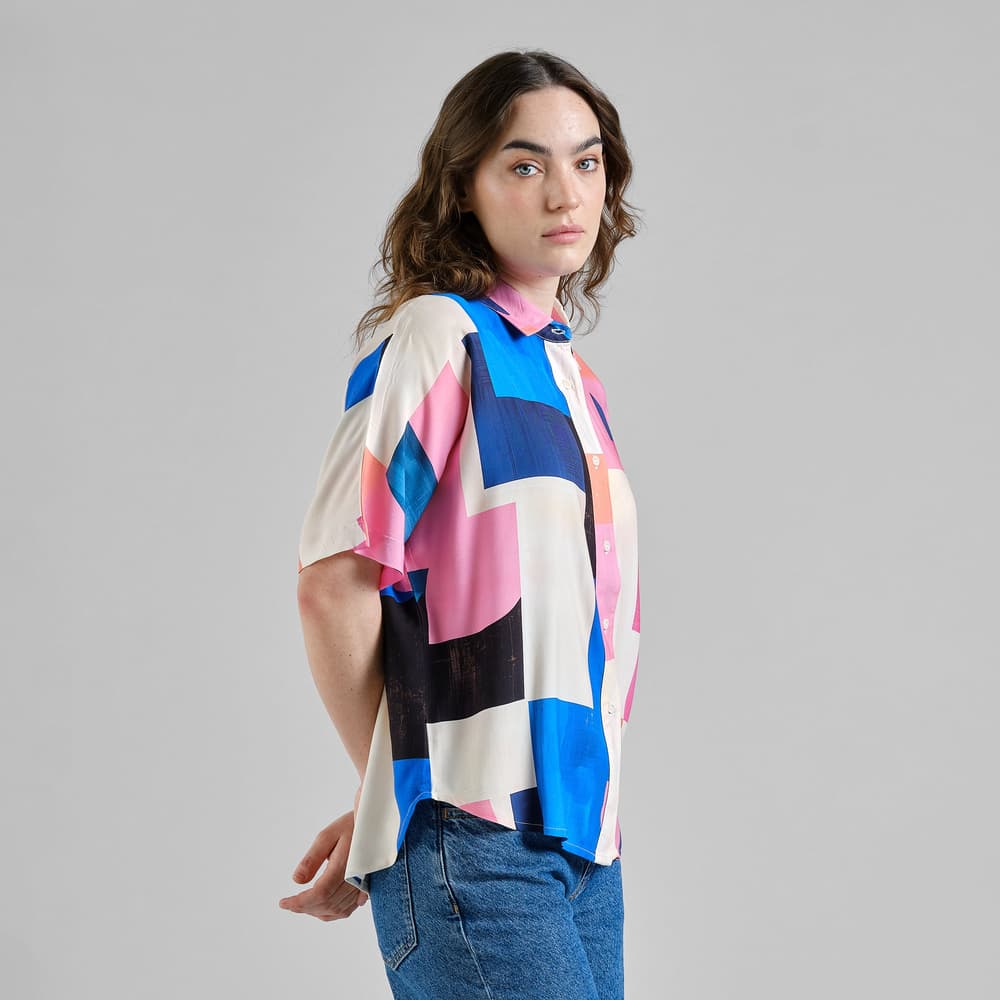 Shirt Alsvik Abstract Block Multi Color