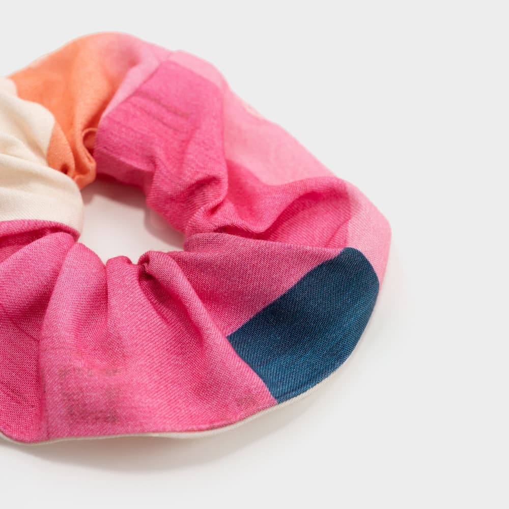 Scrunchie Abstract Block Multi Color