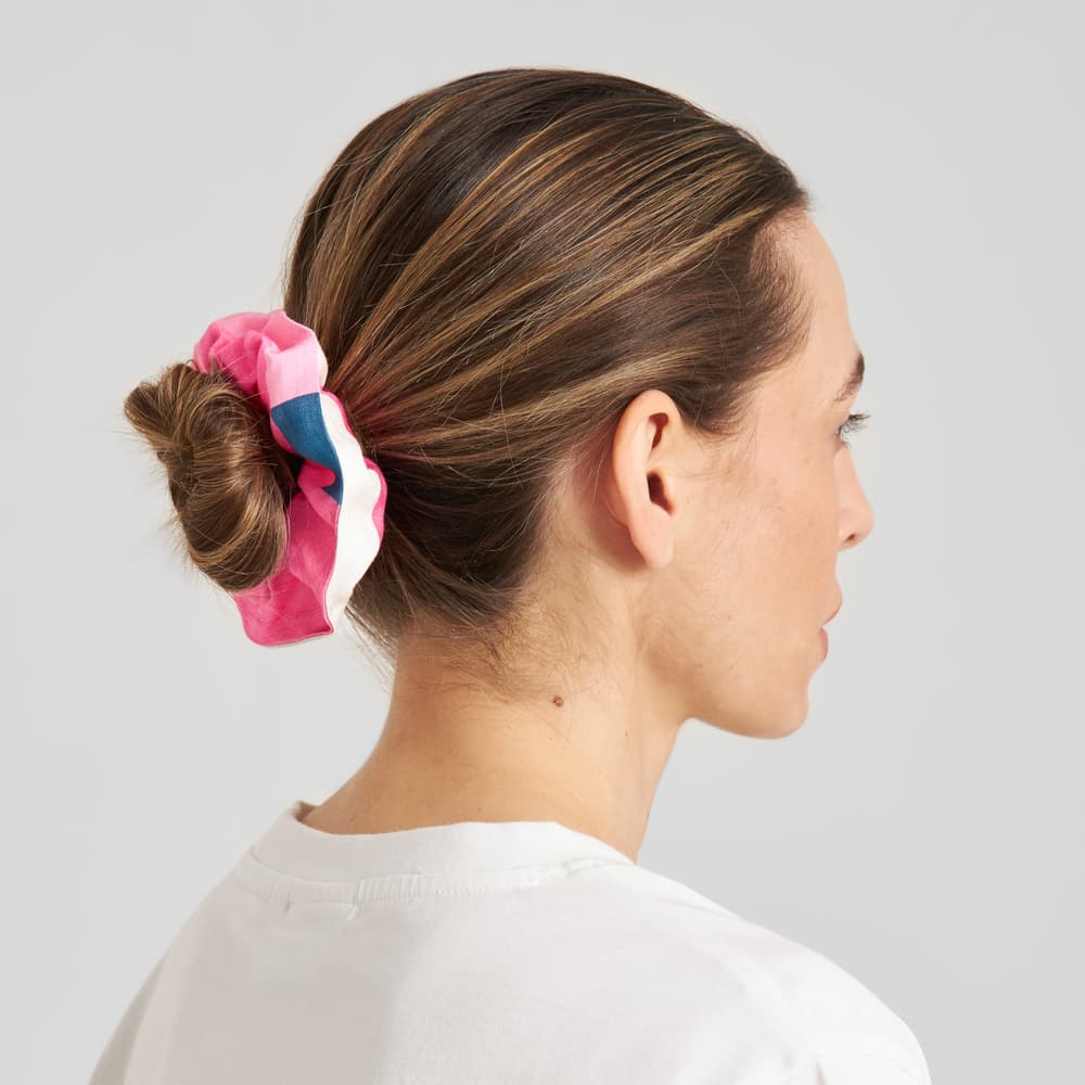 Scrunchie Abstract Block Multi Color