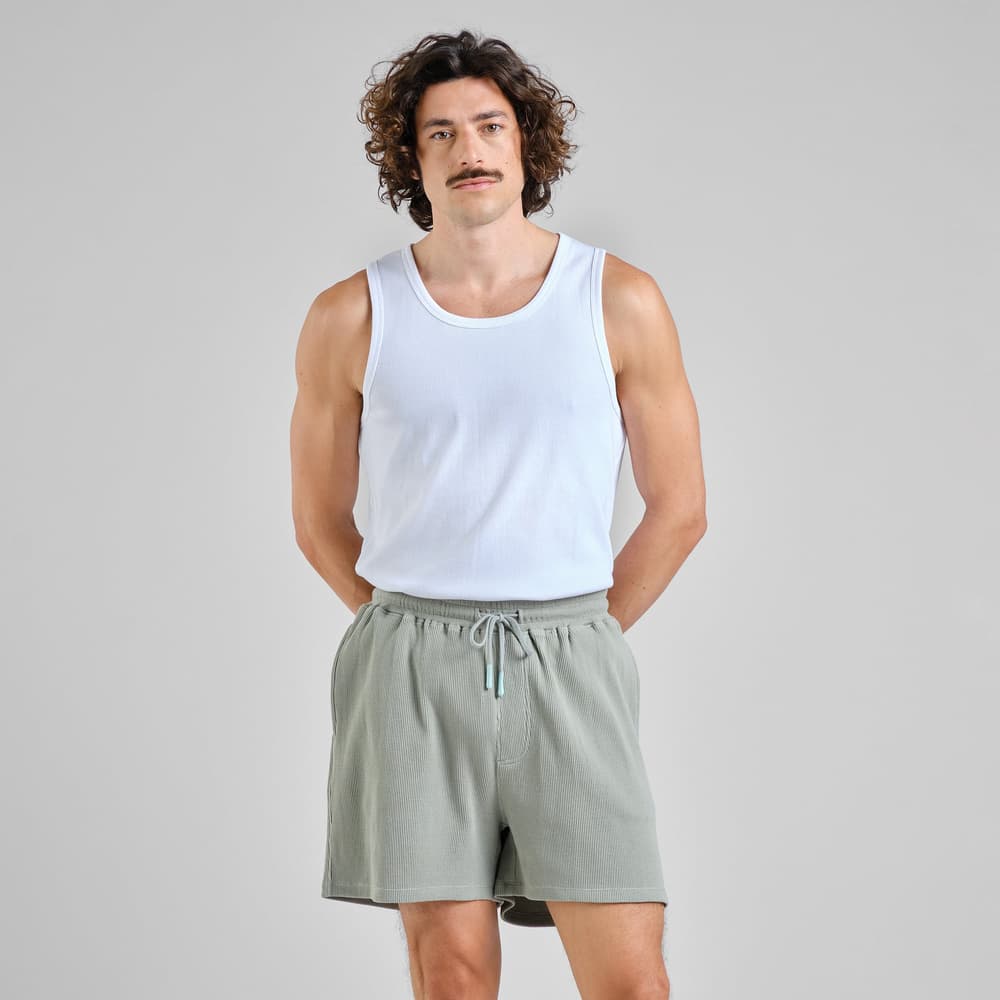 Shorts Essingen Waffle Iceberg Green