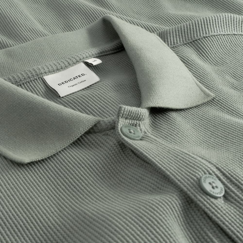 Shirt Falkvik Waffle Iceberg Green