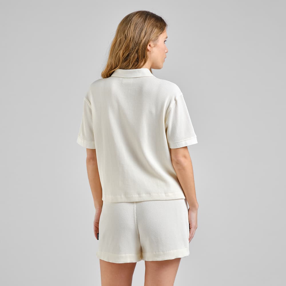 Top Nykil Waffle Off-White