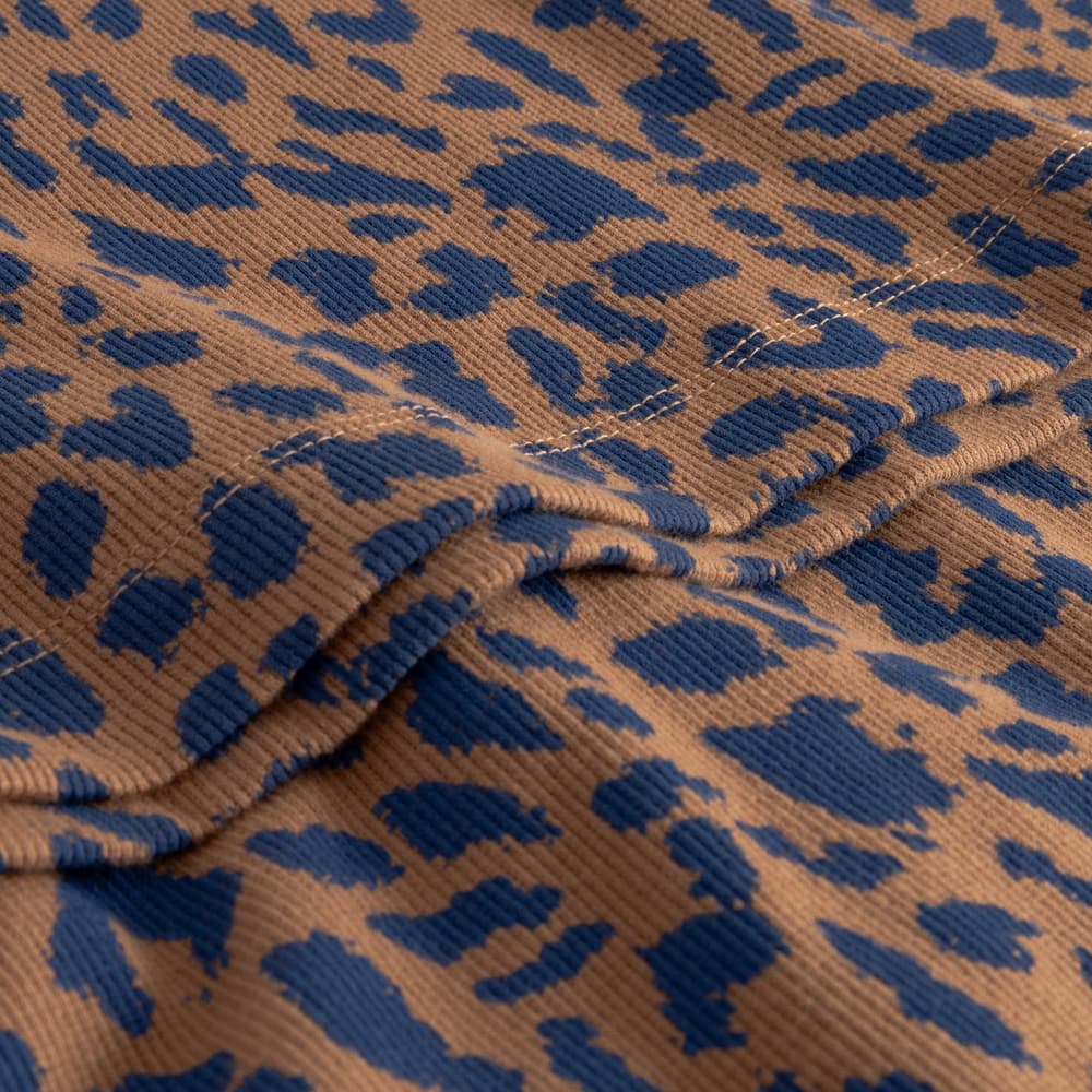 Rib Dress Motala Leopard Light Brown
