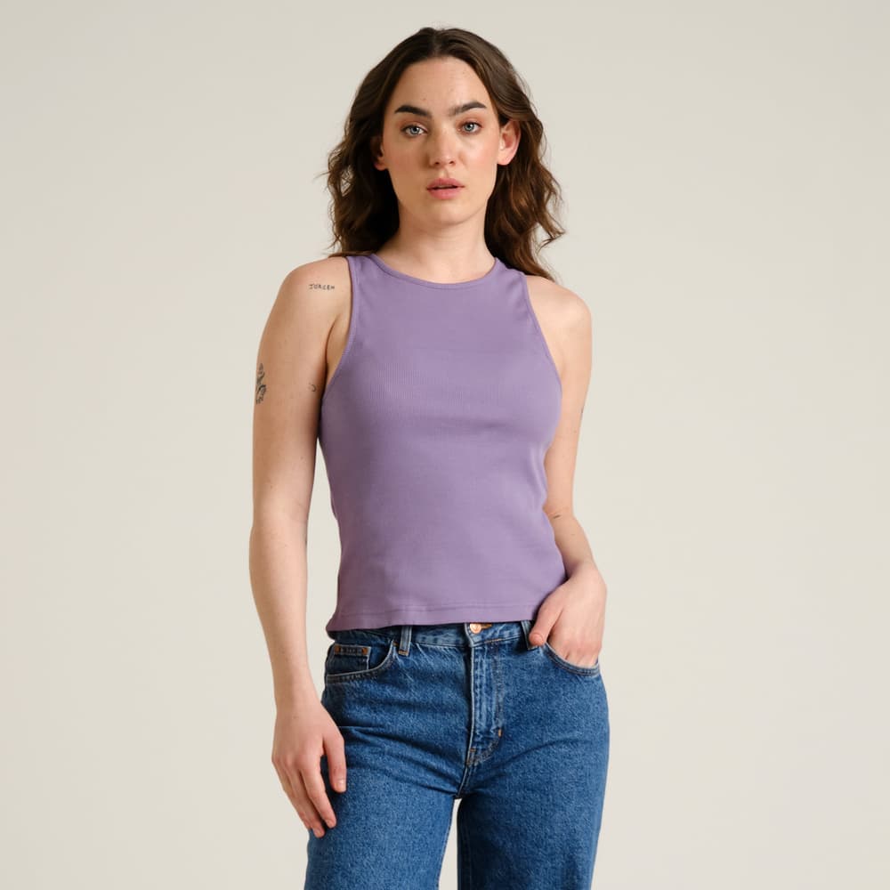 Rib Top Valdermarsvik Haze Purple