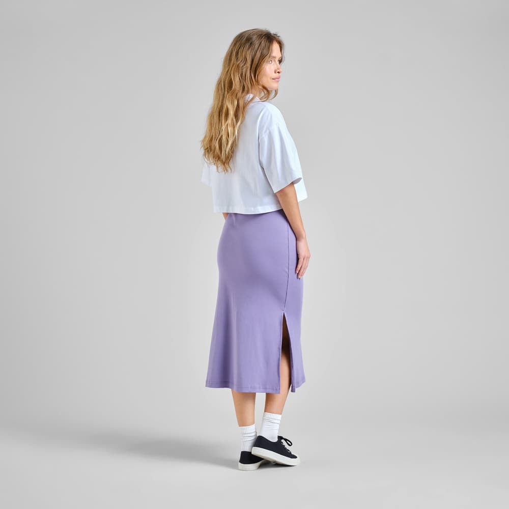 Rib Skirt Kvarnvik Haze Purple
