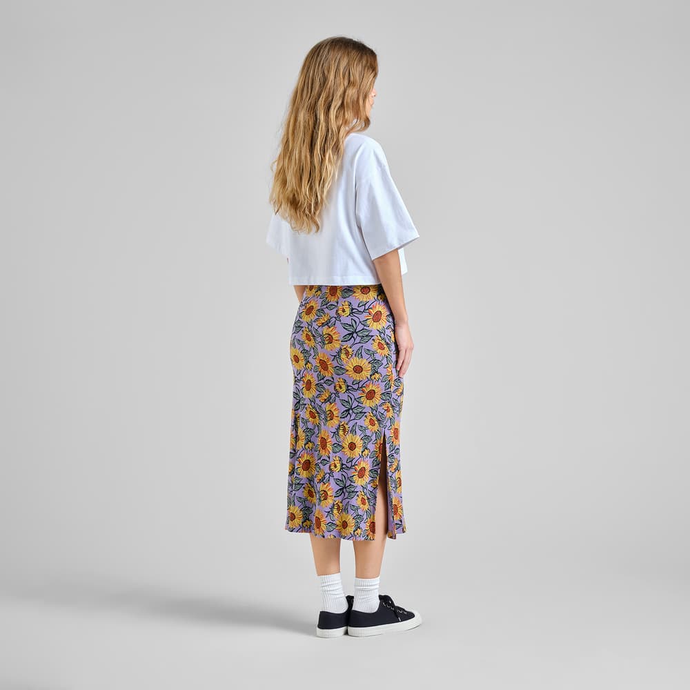 Rib Skirt Kvarnvik Sunflower Haze Purple