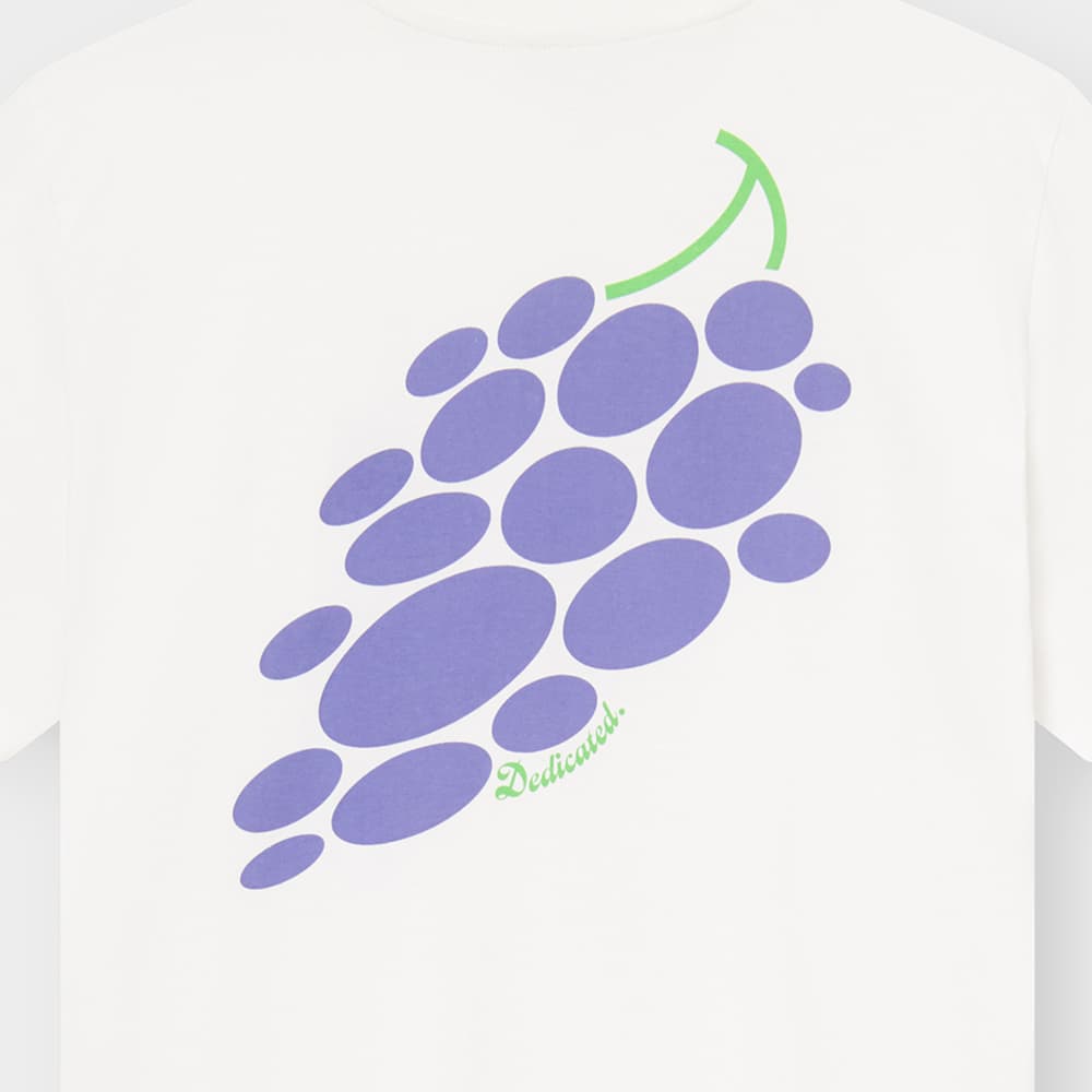 T-shirt Stockholm Dedicated Grapes White