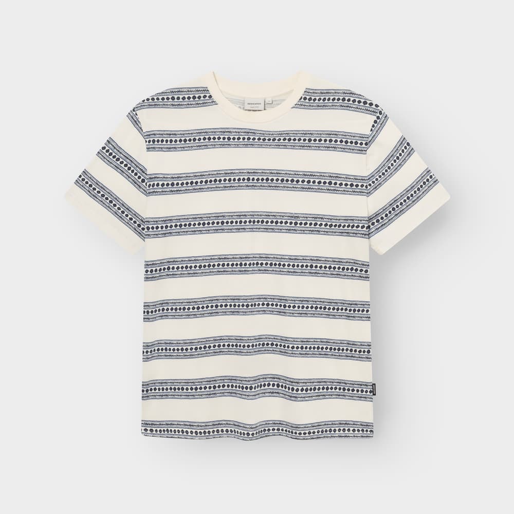 T-shirt Stockholm Floral Stripe Blue