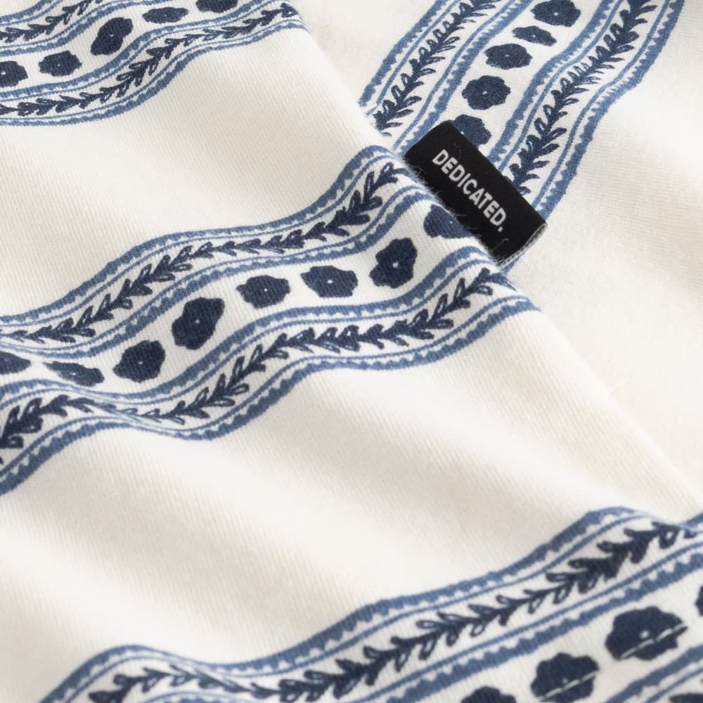 T-shirt Stockholm Floral Stripe Blue