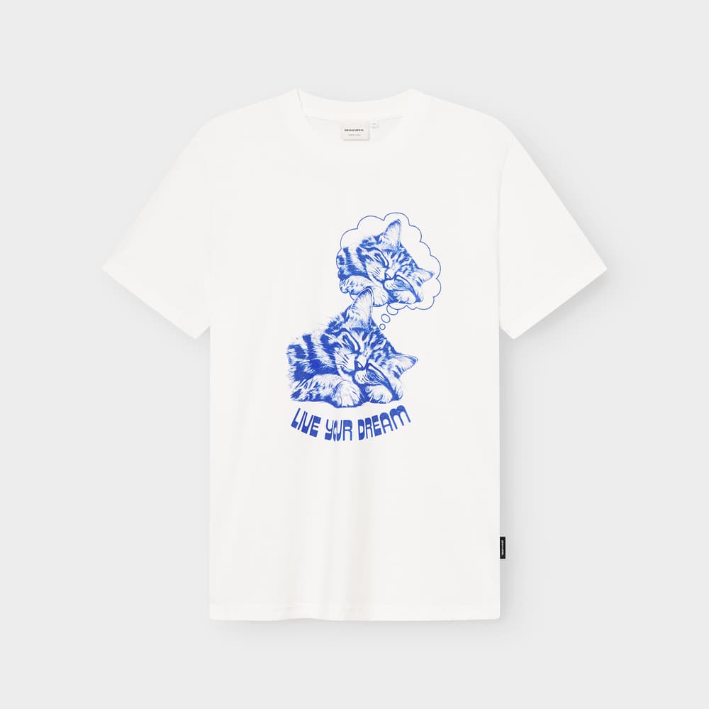 T-shirt Stockholm Live Your Dream Off-White