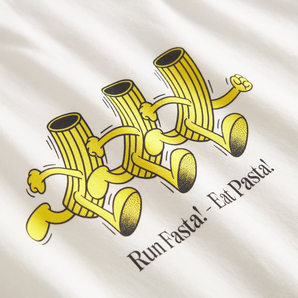 T-shirt Stockholm Run Fasta - Eat Pasta Off-White