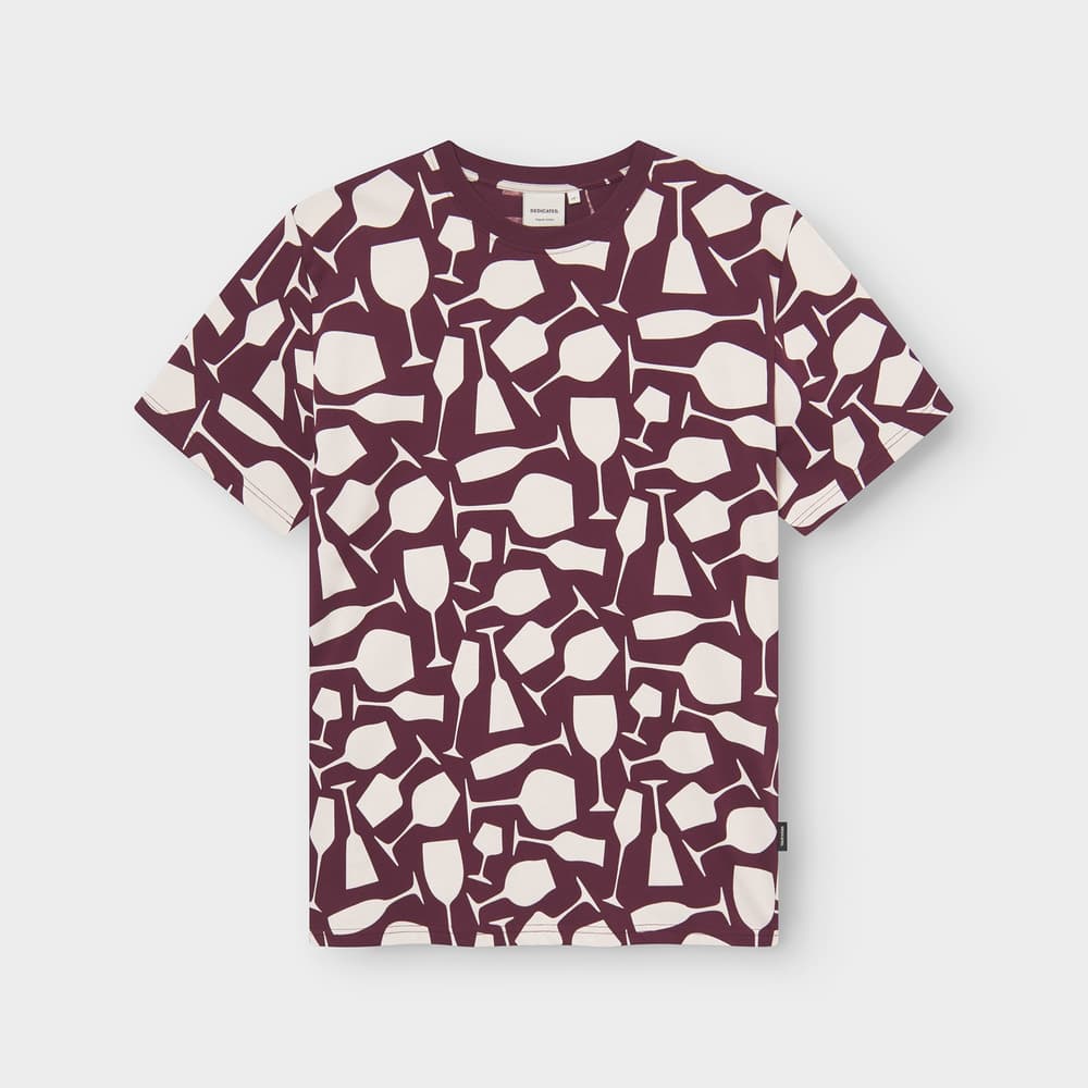 T-shirt Stockholm Wine Cups Fig Red
