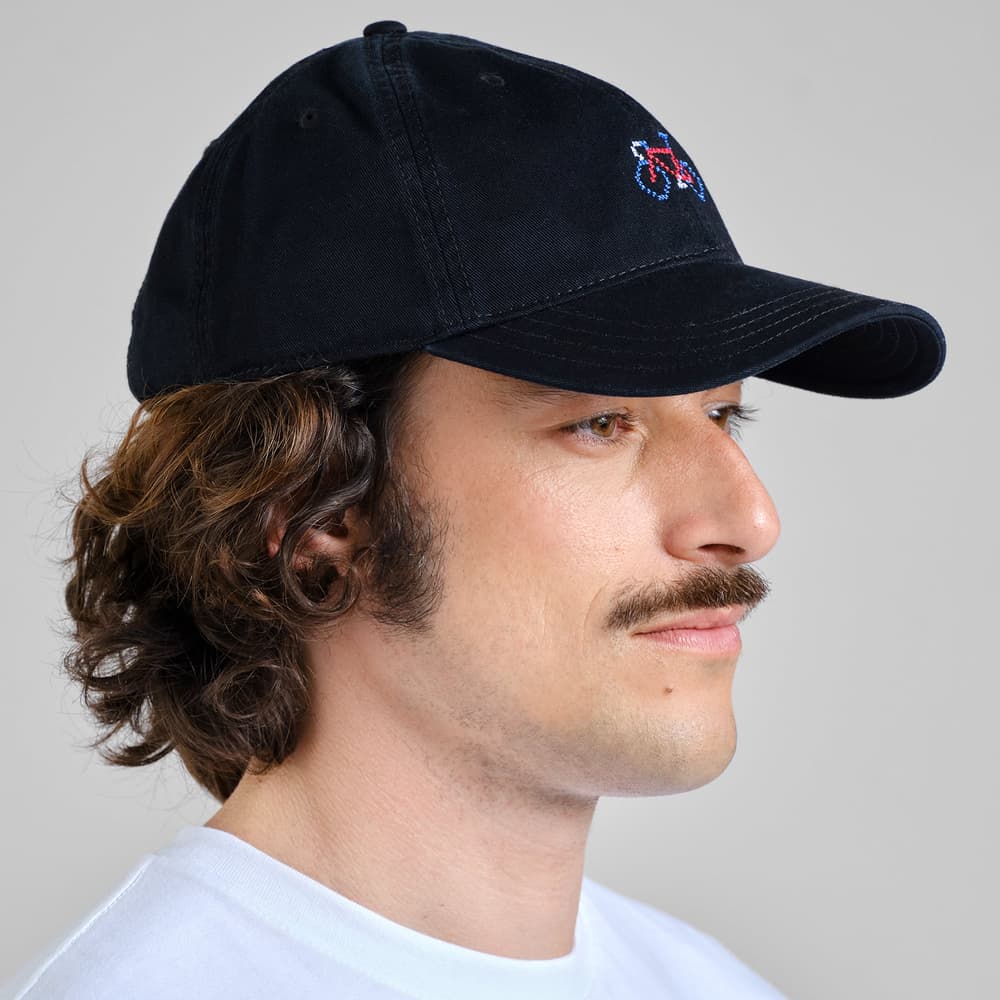 Soft Cap Slussen Stitch Bike Black