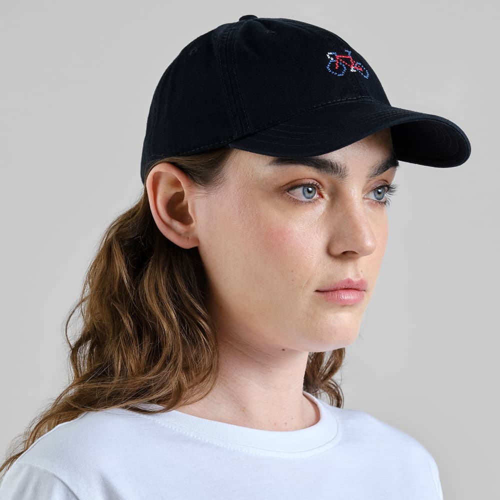Soft Cap Slussen Stitch Bike Black