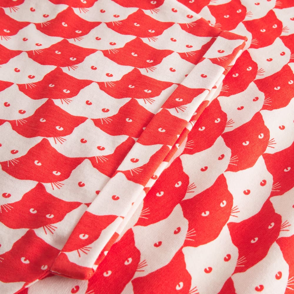 T-shirt Visby Pepita Cats Grenadine Red