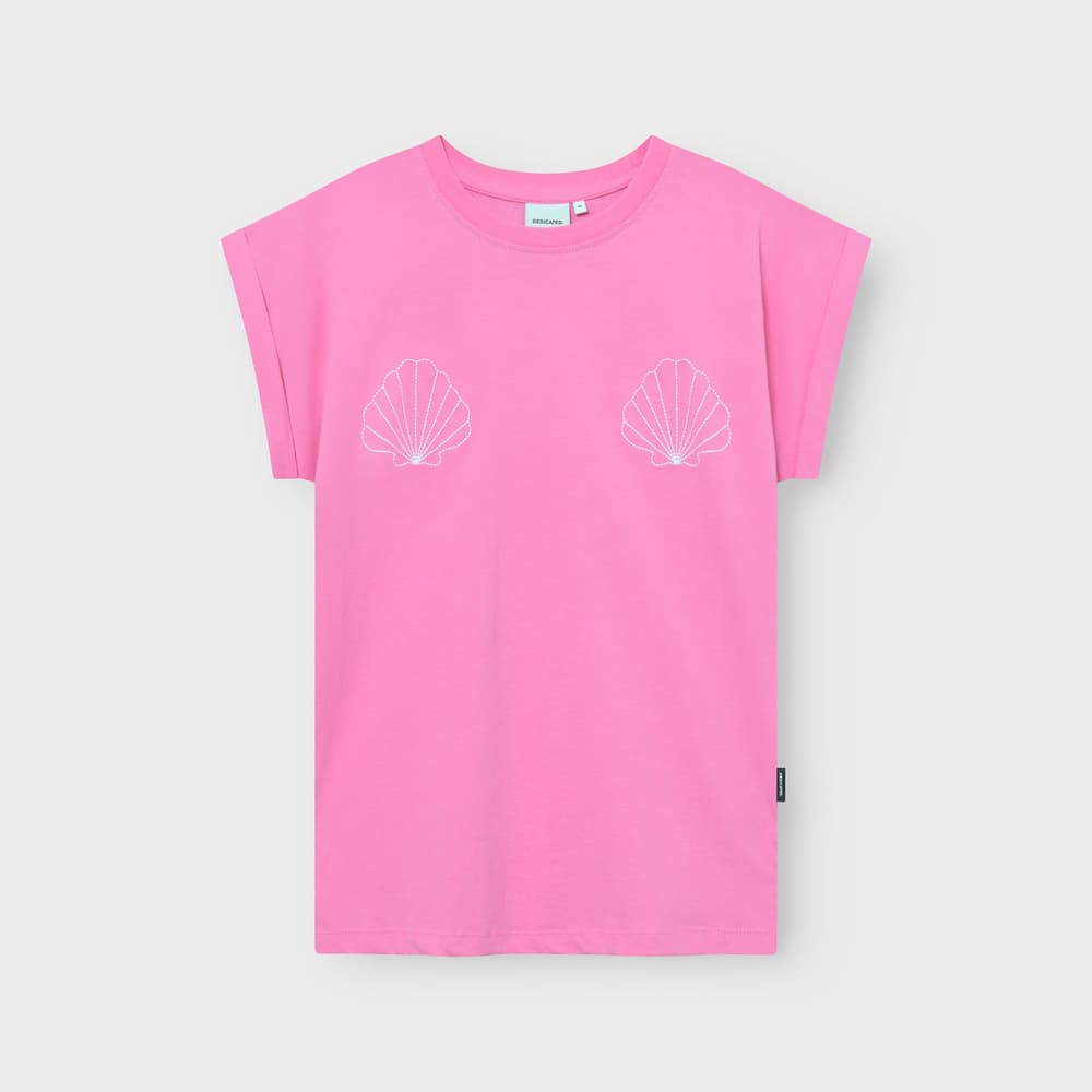 T-shirt Visby Sea Shells EMB Moonlite Pink