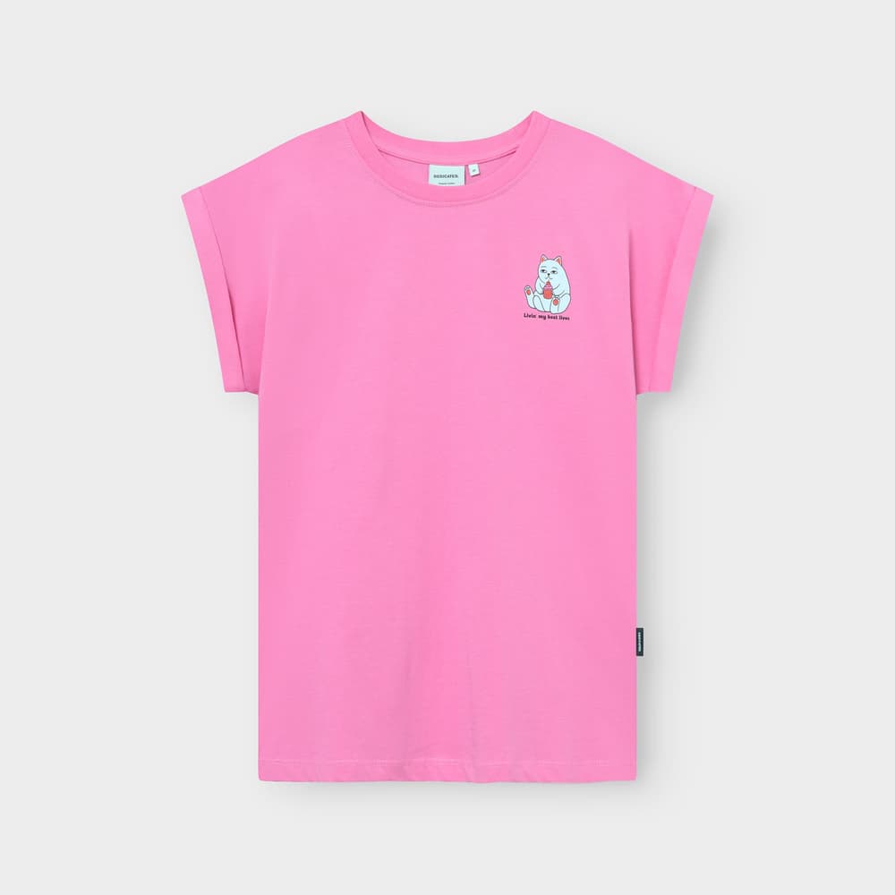 T-shirt Visby Best Lives Moonlite Pink