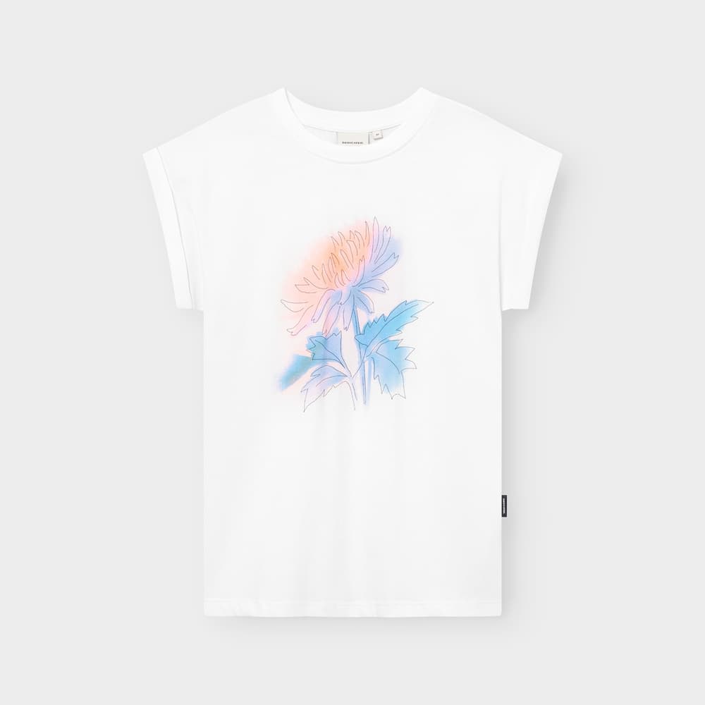 T-shirt Visby Flower Dream White