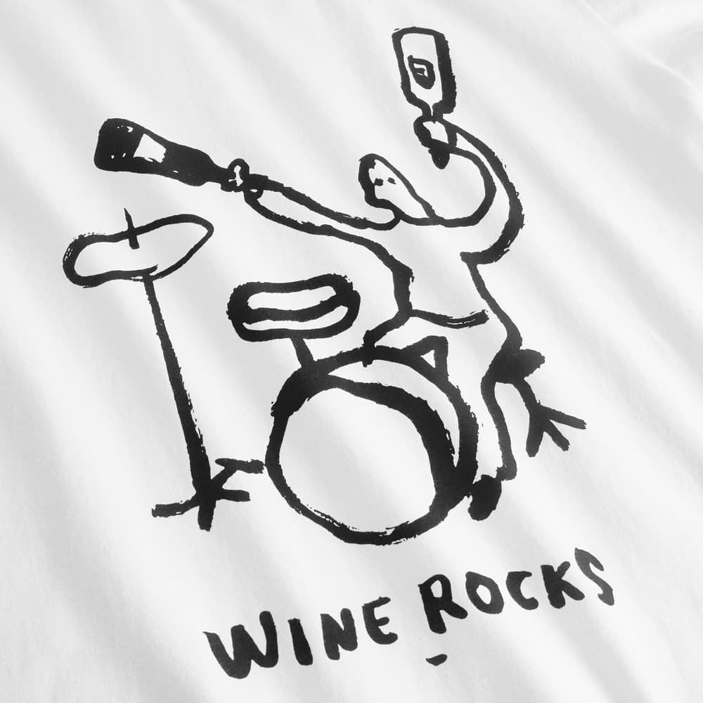 T-shirt Vadstena Wine Rocks White