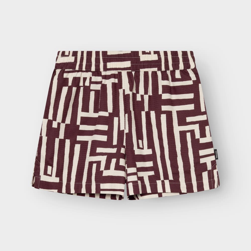 Shorts Aspudden Lines & Sticks Fig Red