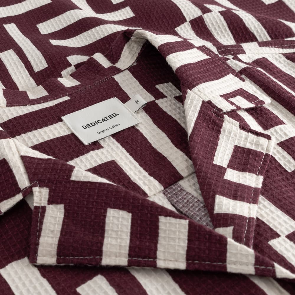 Shirt Torup Lines & Sticks Fig Red