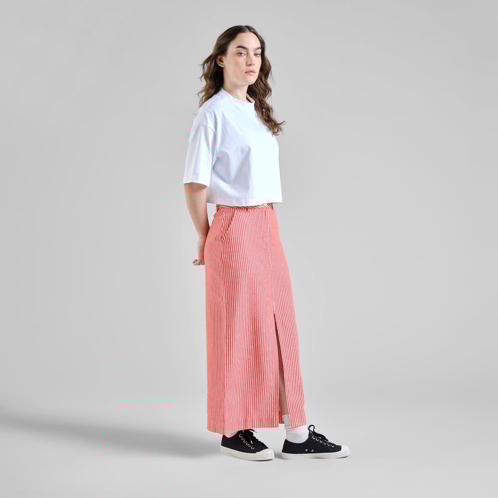 Skirt Finsta Work Stripe Grenadine Red