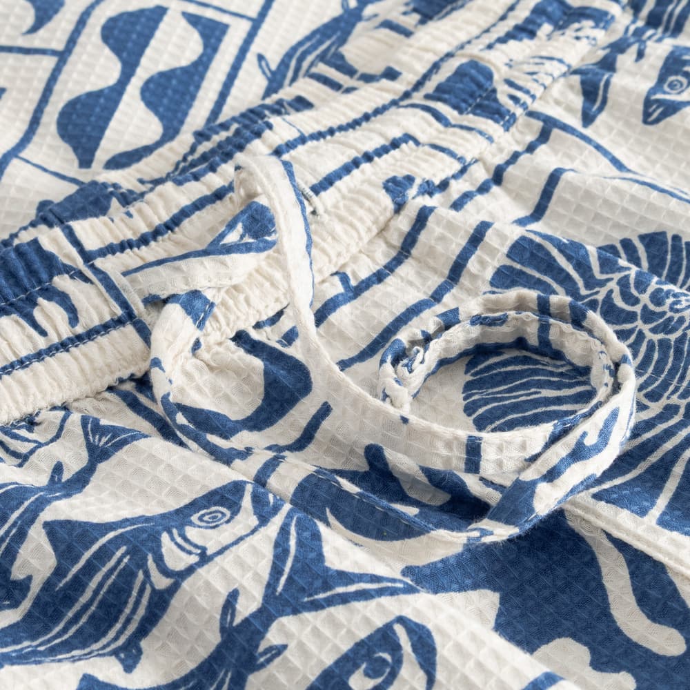 Shorts Essingen Ocean Squares Oat White