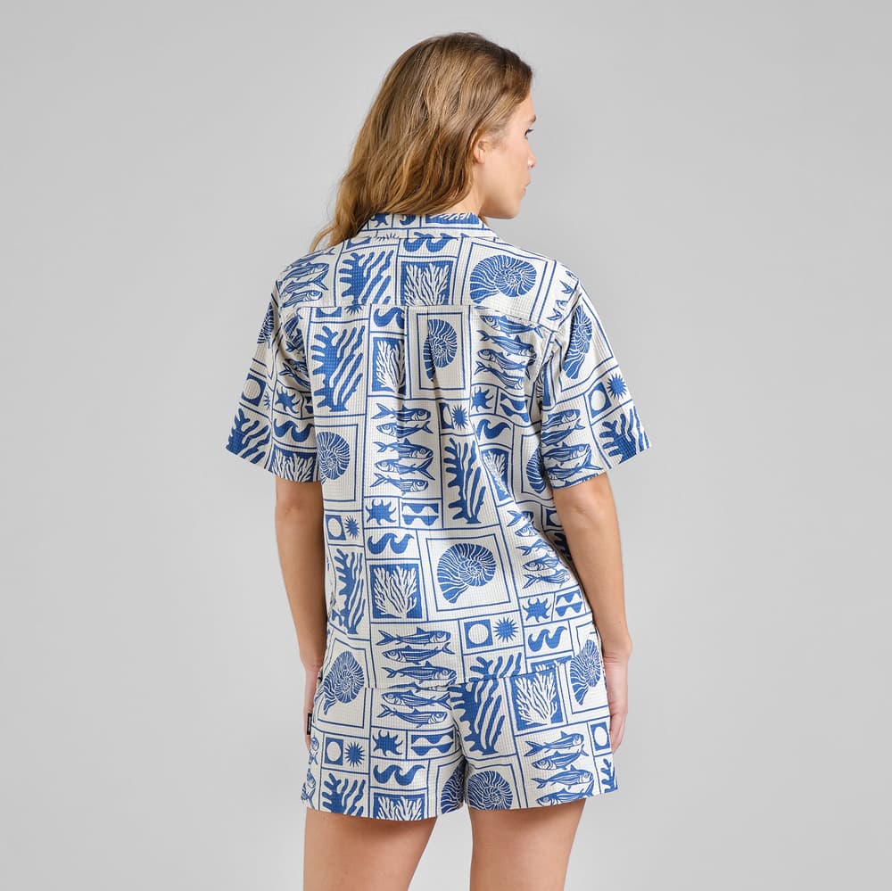 Shirt Torup Ocean Squares Oat White