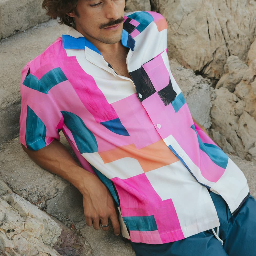 Shirt Marstrand Abstract Block Multi Color