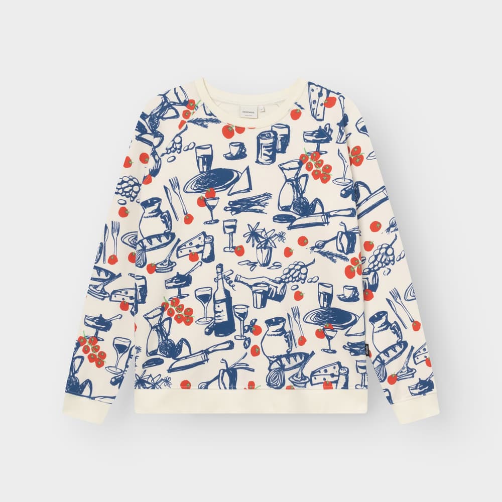 Sweatshirt Malmoe Dinner Time Oat White