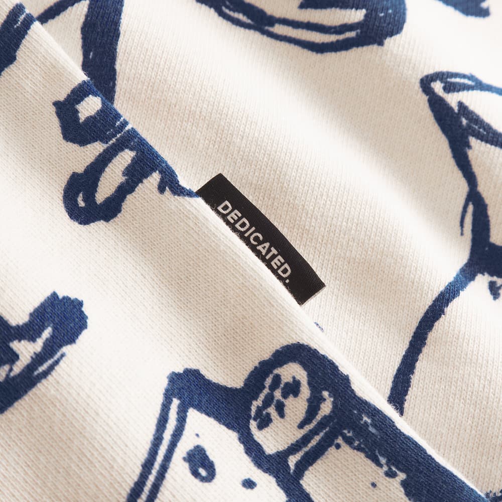 Hoodie Falun Dinner Time Oat White