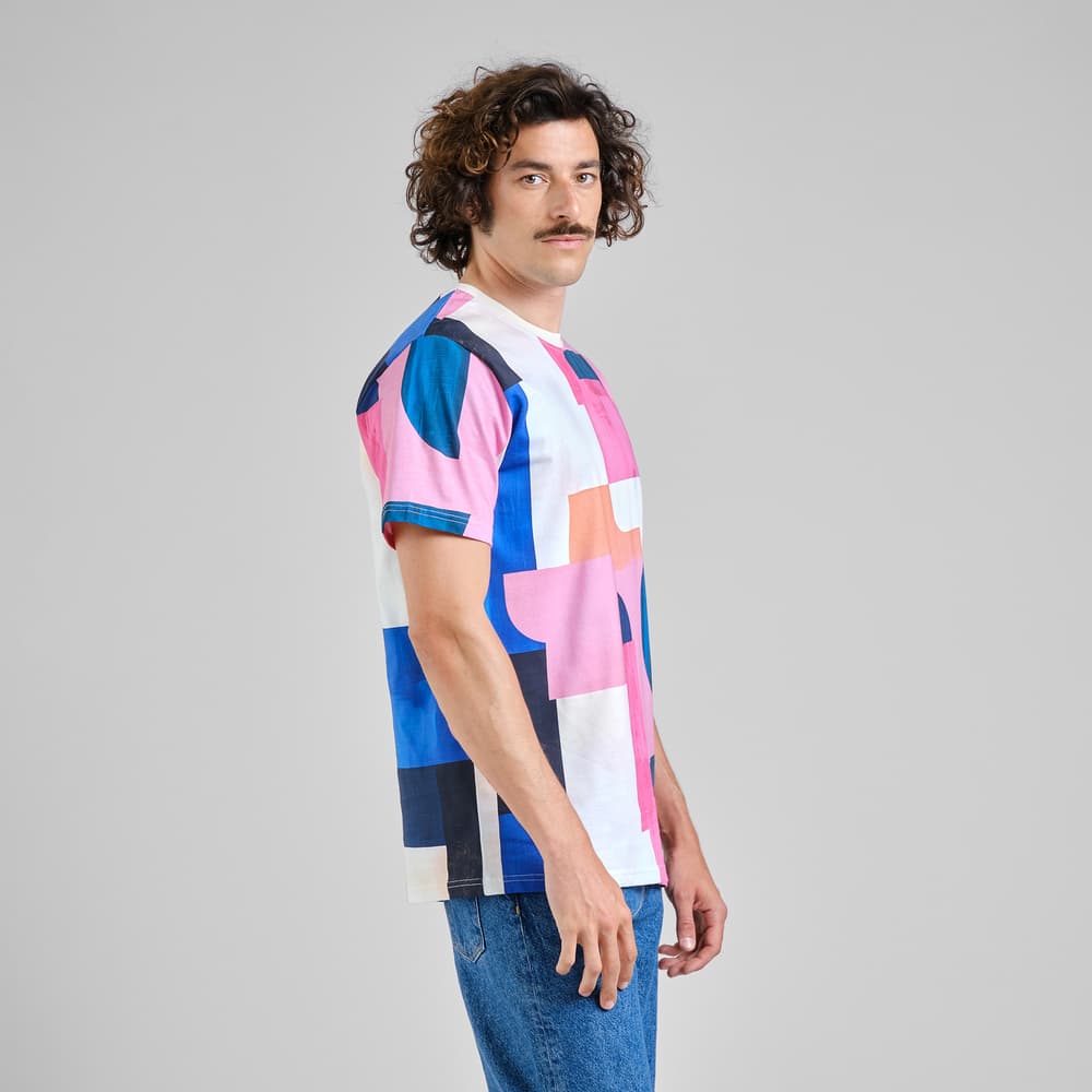 T-shirt Stockholm Abstract Block Multi Color