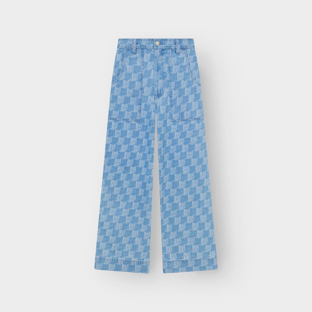Workwear Pants Vara Denim Pepita Cats Light Blue