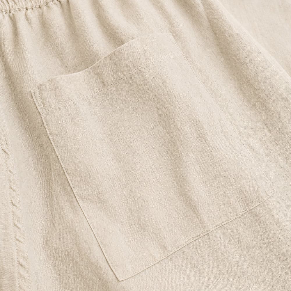 Pants Borrby Linen Ecru