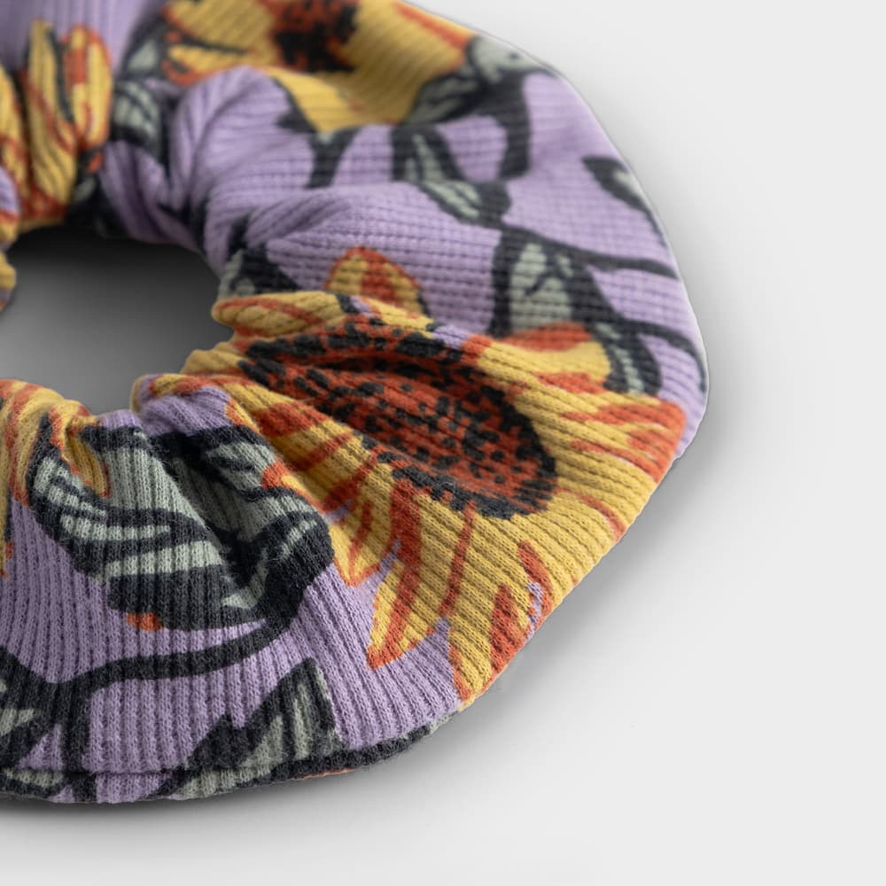 Scrunchie Rib  Sunflower Haze Purple