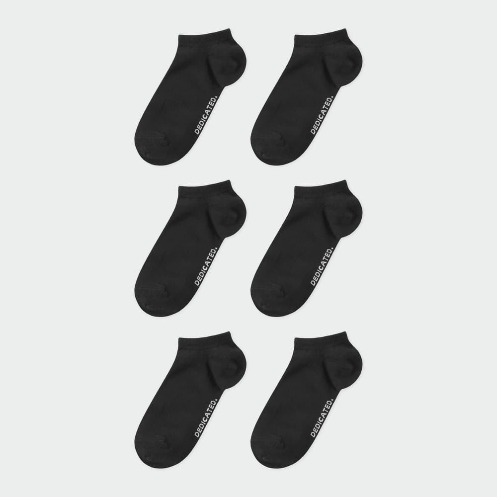 Low Socks Tibble Black 6-pack