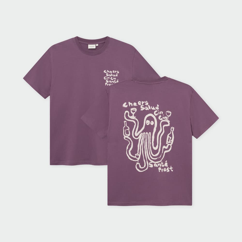 T-shirt Stockholm Cheers Salud Berry Purple