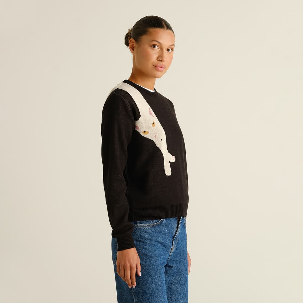 Sweater Arendal Long Cat Black