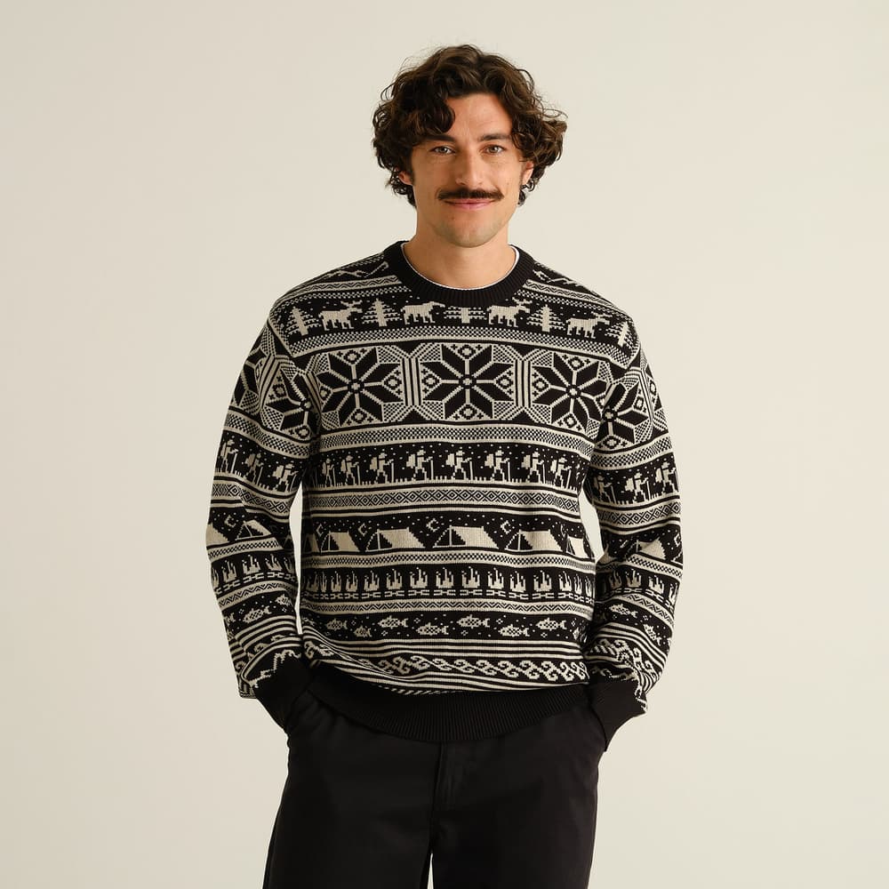 Sweater Mora Fairisle Hike Black