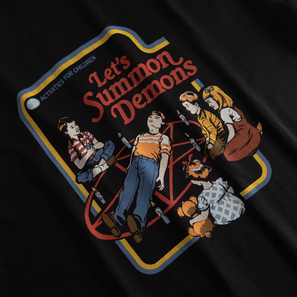 T-shirt Stockholm Lets Summon Demons Black