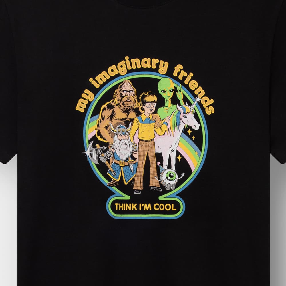 T-shirt Stockholm My Imaginary Friends Black