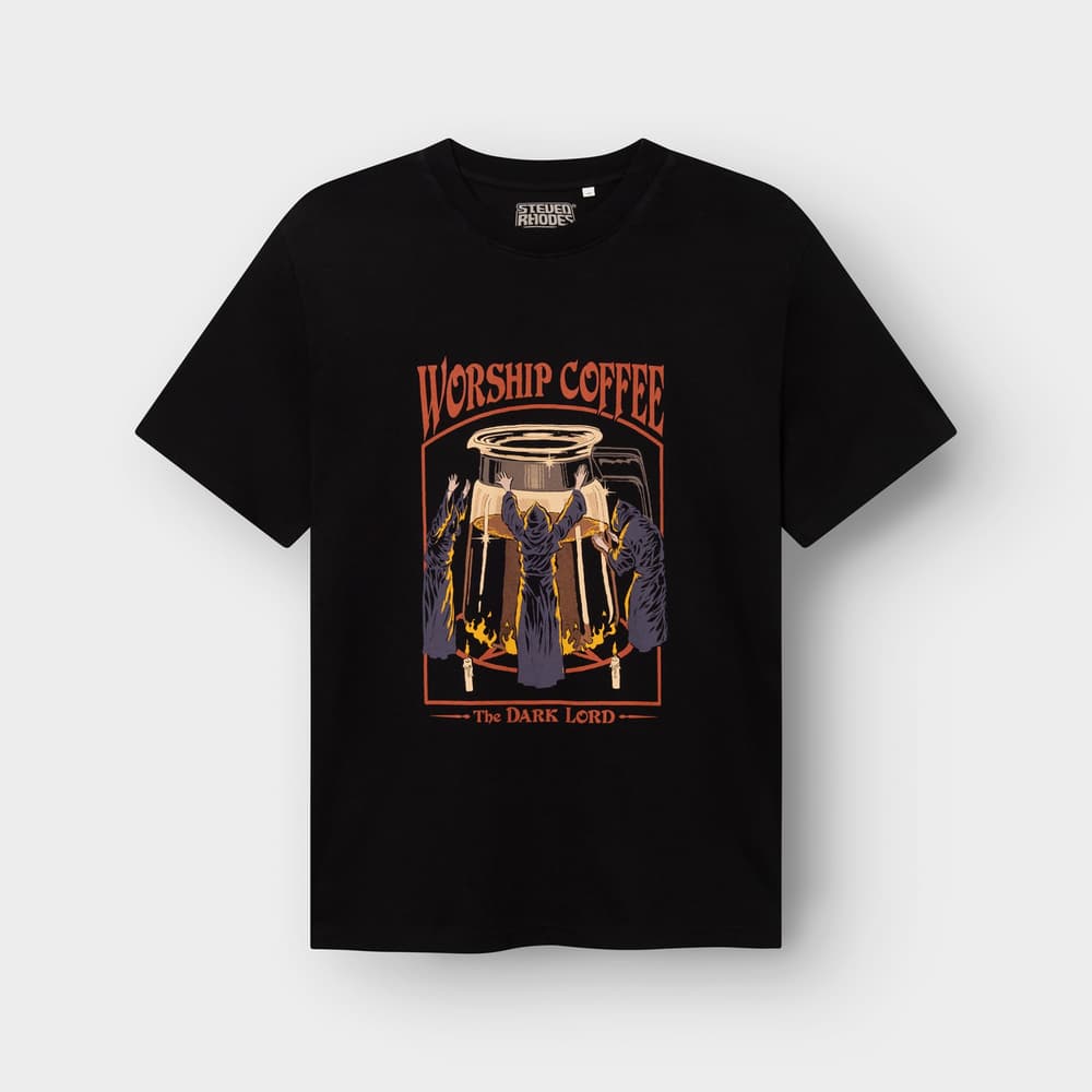 T-shirt Stockholm Worship Coffee Black