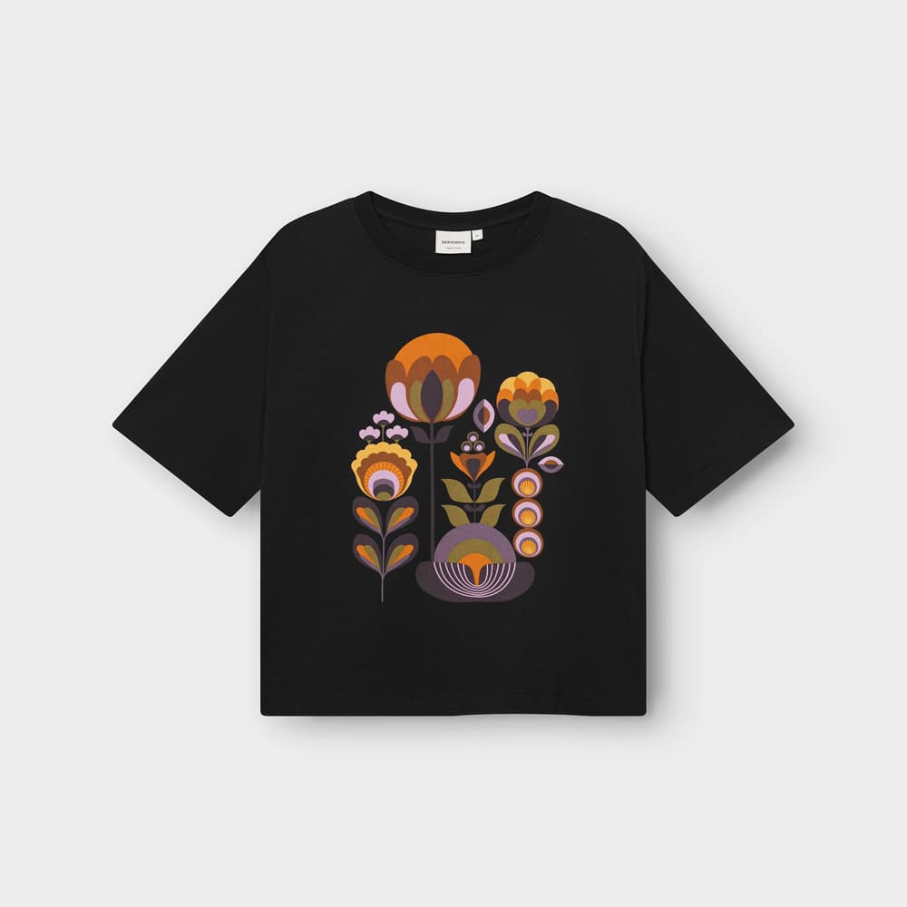 T-shirt Vadstena Autumn Harvest Black