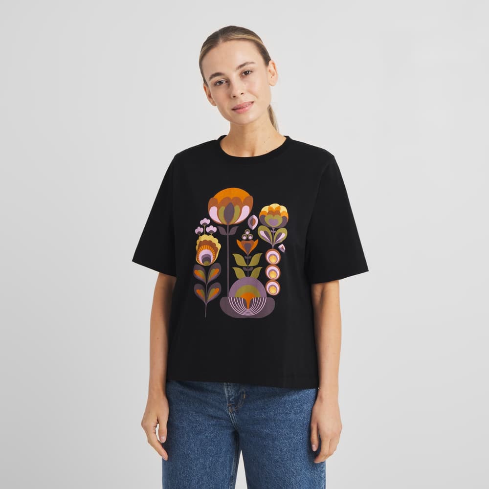 T-shirt Vadstena Autumn Harvest Black