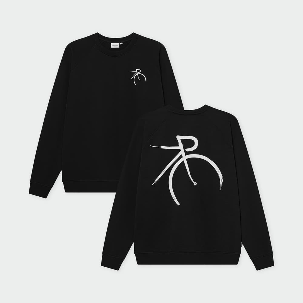Sweatshirt Malmoe Painted Side Bike Black