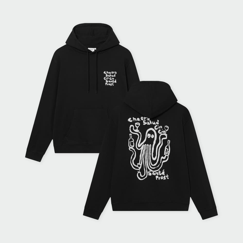 Hoodie Falun Cheers Salud Black