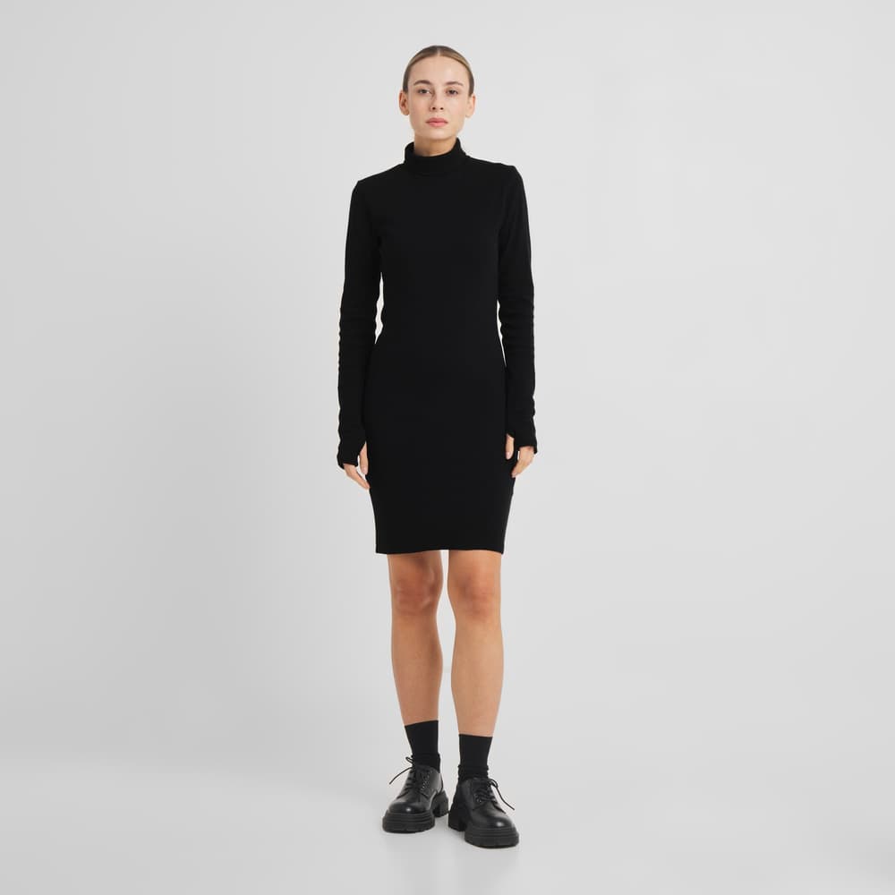 Rib Dress Lunsen Black