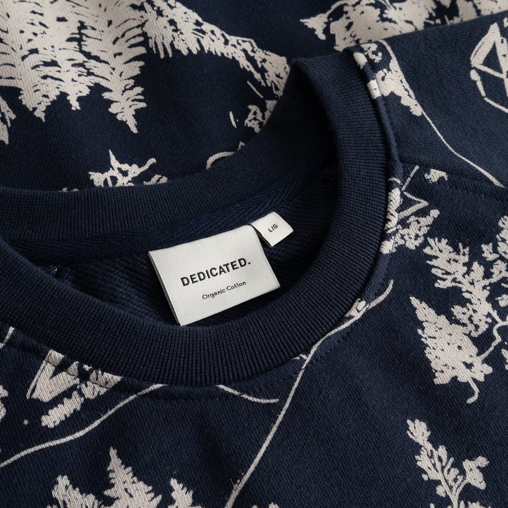 Sweatshirt Malmoe Blue Hills AOP Navy