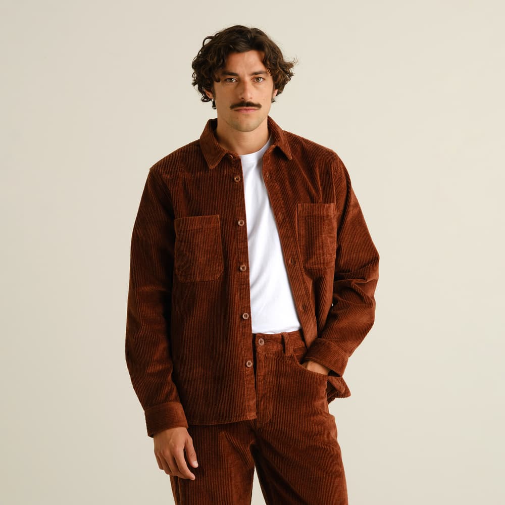 Shirt Kil Corduroy Cappuccino Brown