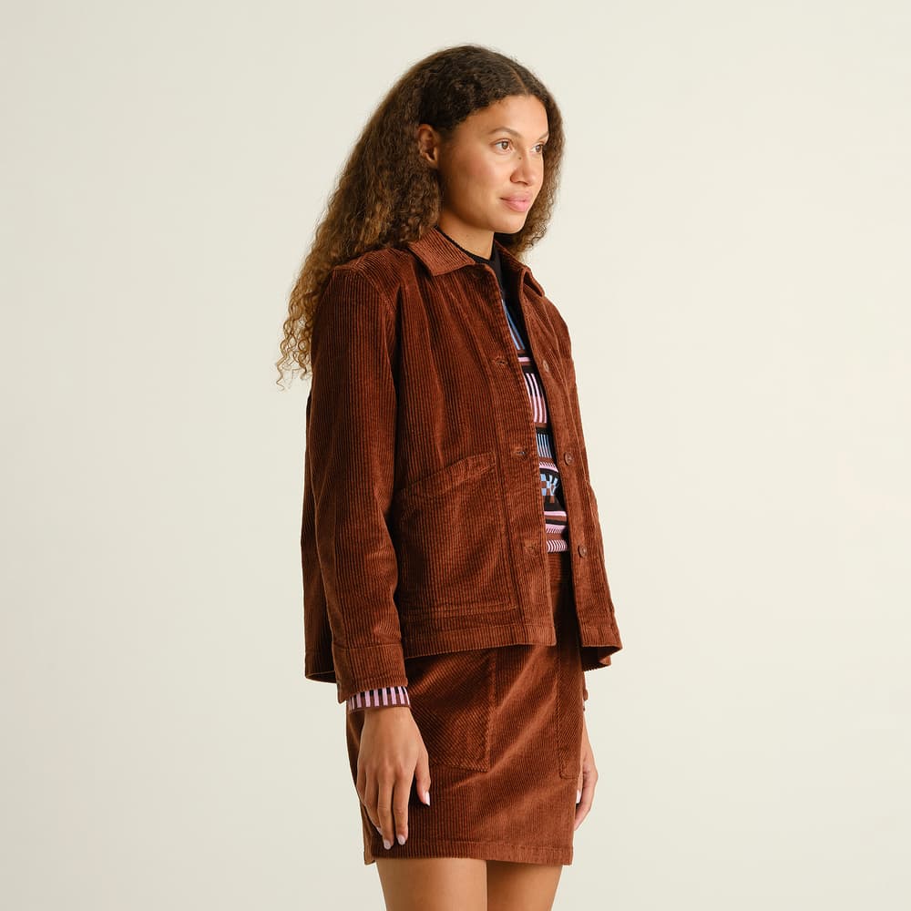 Jacket Stiby Corduroy Cappuccino Brown